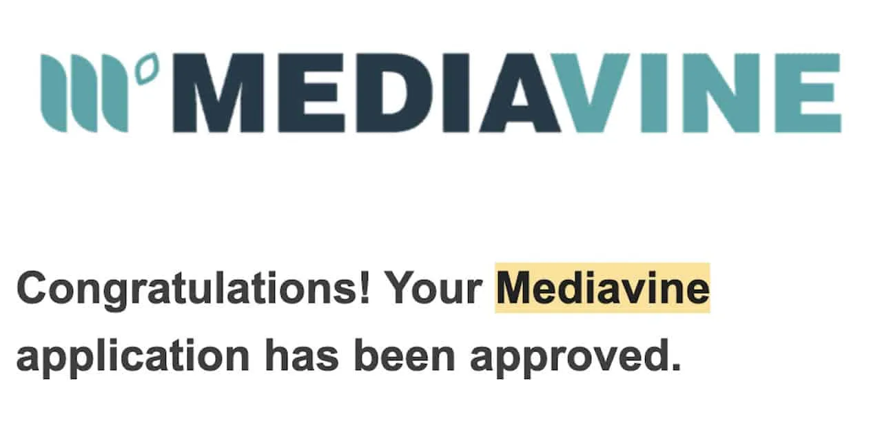 Mediavine Acceptance