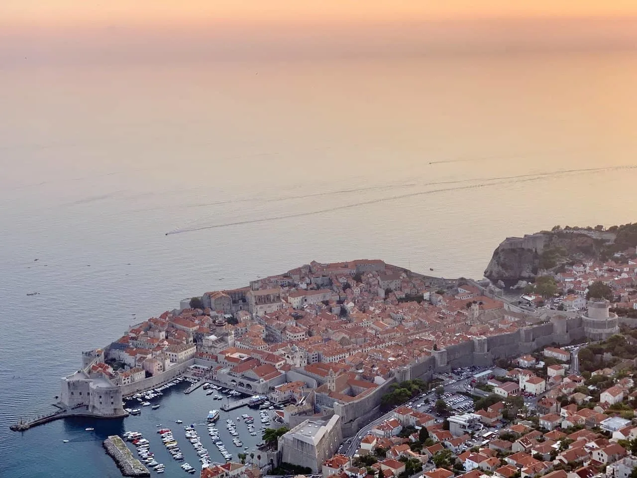 Old Town Dubrovnik Sunset