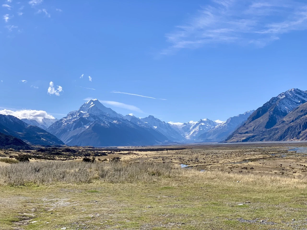 Driving to Mount Cook