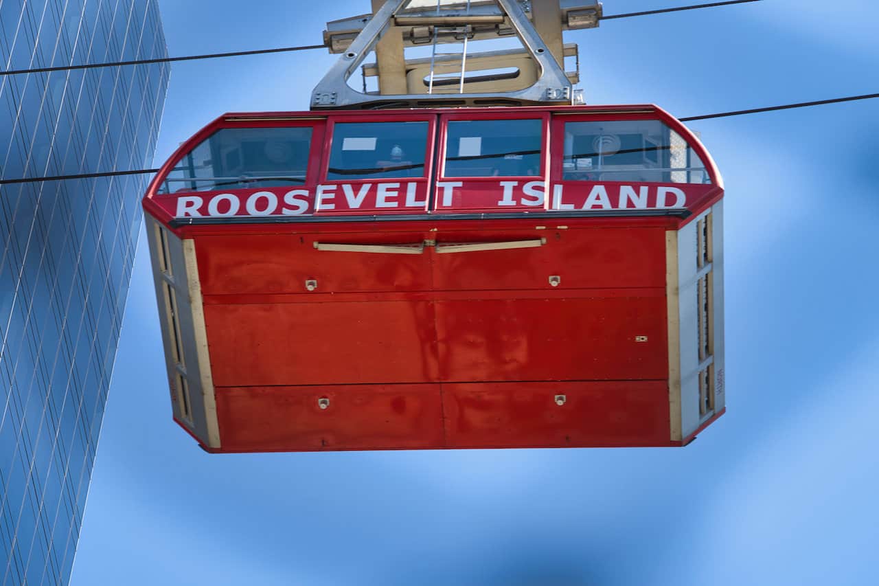 Roosevelt Island Tram from Bridge