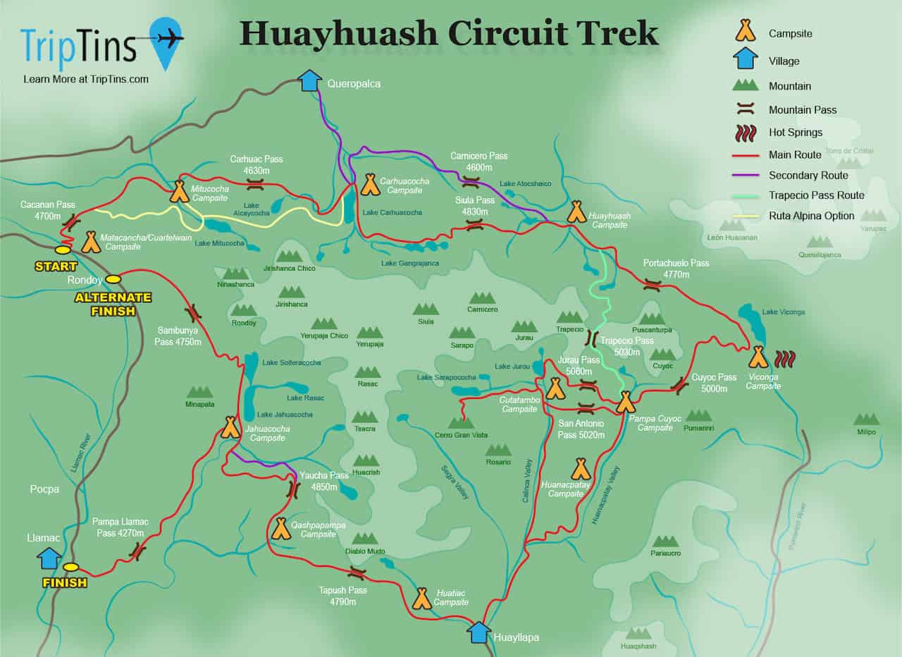 Huayhuash Map