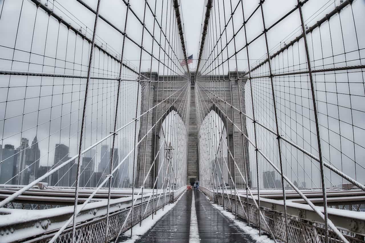 Brooklyn Bridge Snowstorm