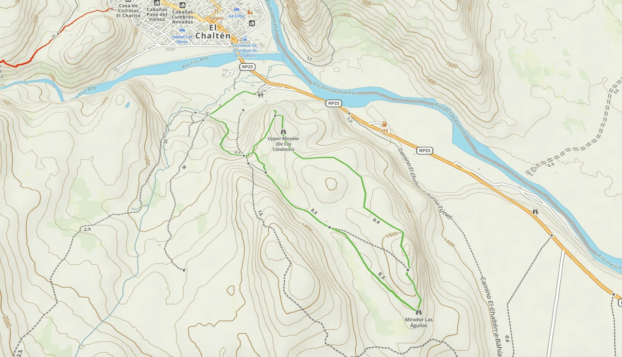 Mirador de Los Condores Map