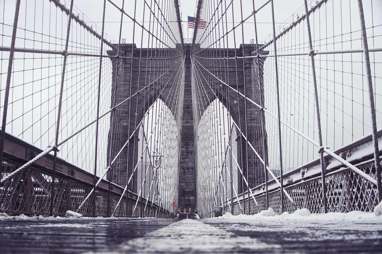 Winter in NYC Bridge