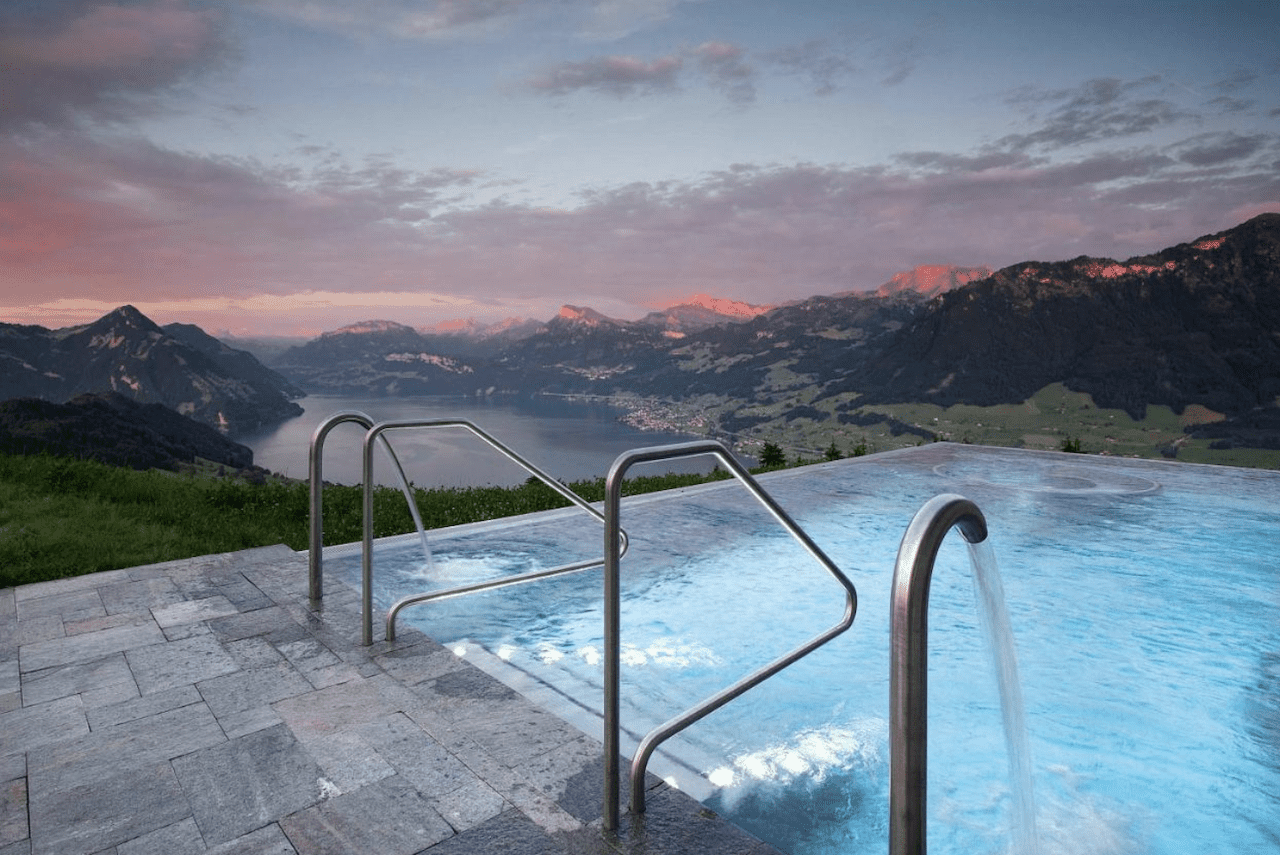 Hotel Villa Honegg Switzerland Infinity Pool