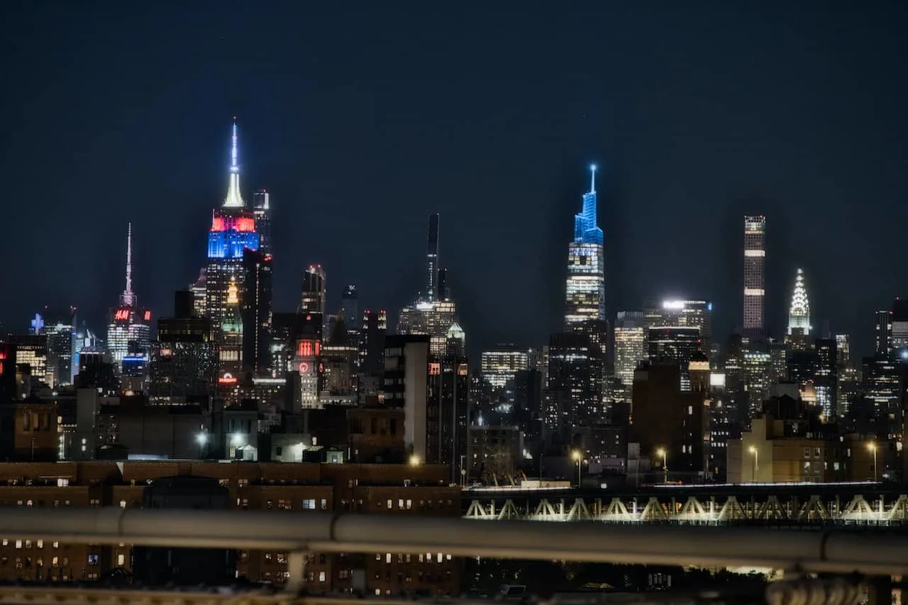 NYC Skyline View at Night