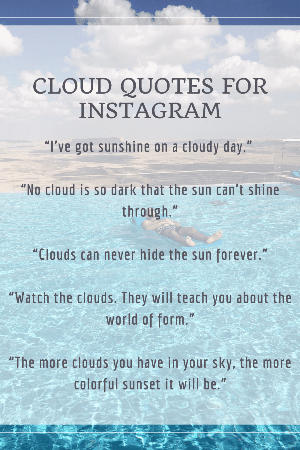 Cloud Quotes for Instagram
