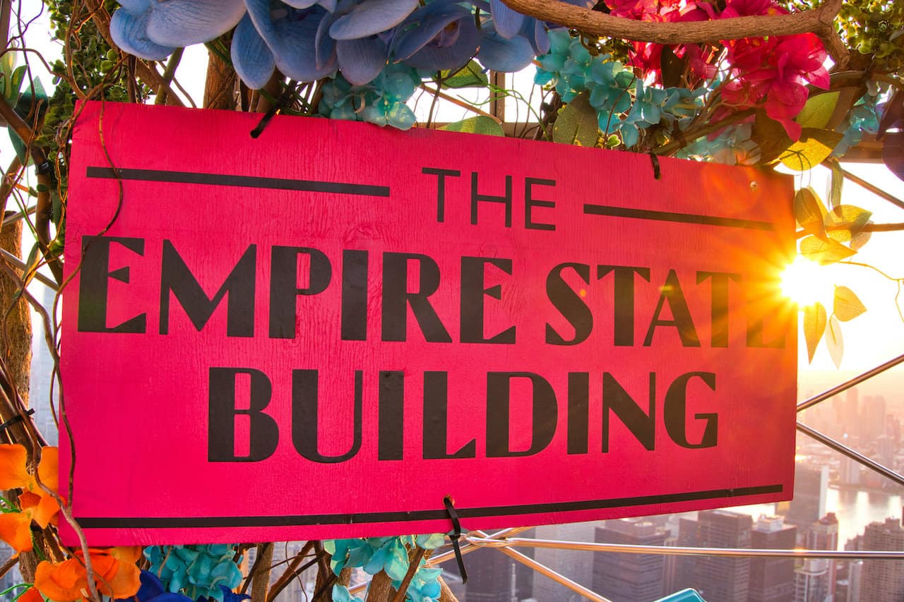 Empire State Building Observation Deck Sign