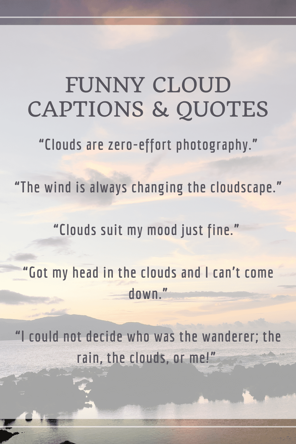 Funny Cloud Captions for Instagram