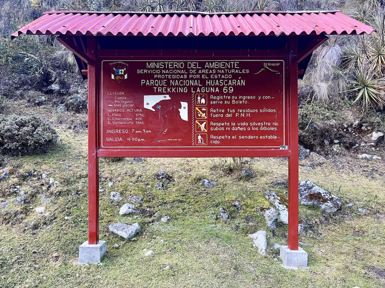 Huascaran National Park Entrance