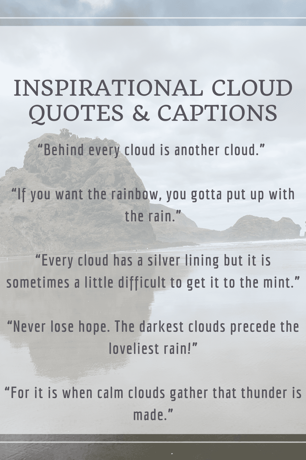 Inspirational Cloud Quotes