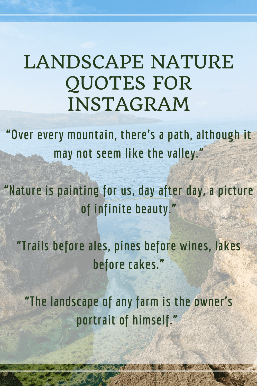 Landscape Nature Quotes
