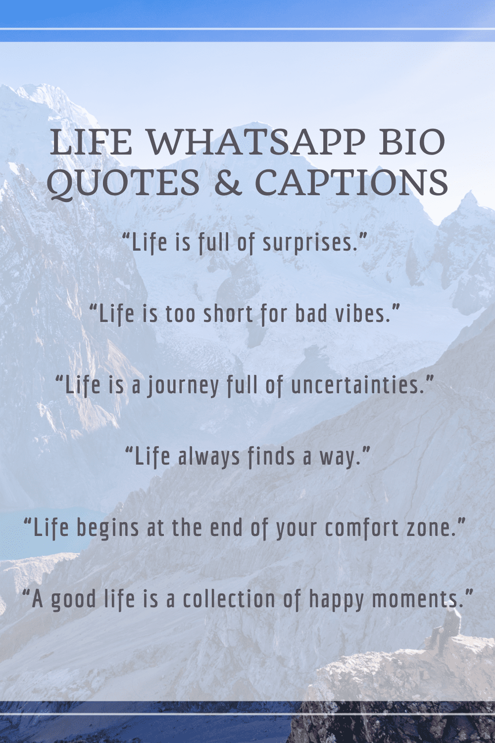 Life Quotes for WhatsApp Bio