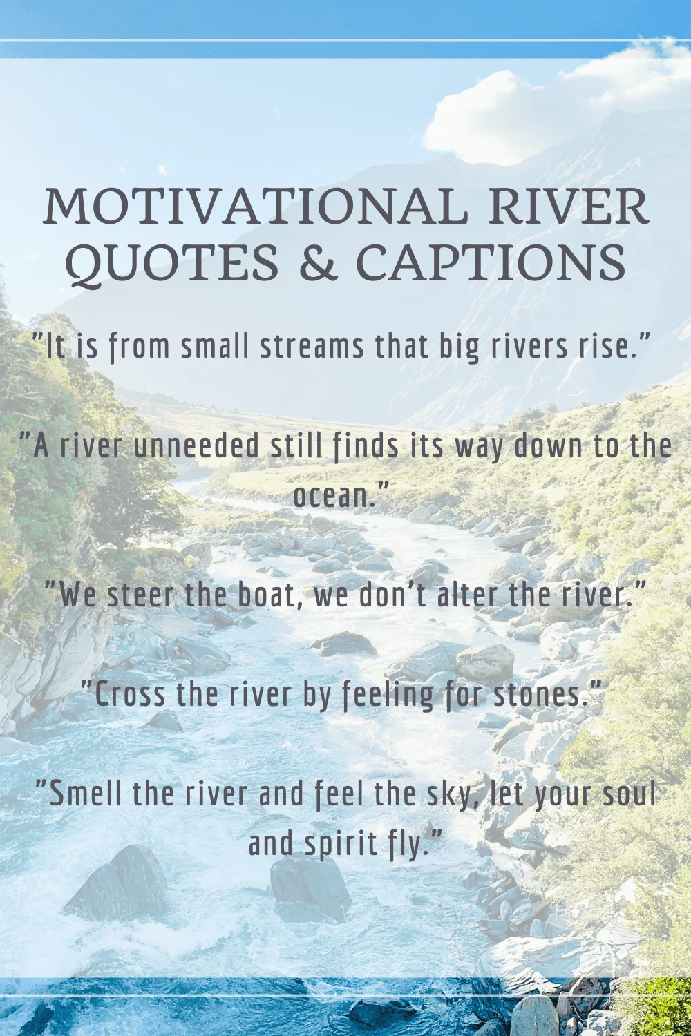 Motivational River Quotes