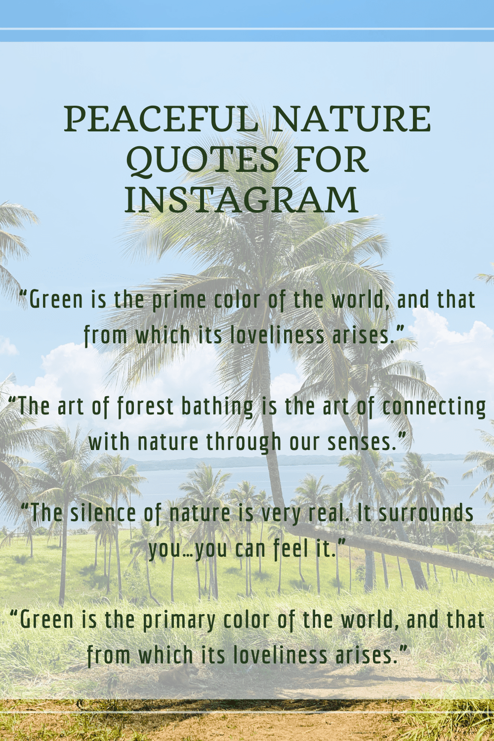 Peaceful Nature Quotes