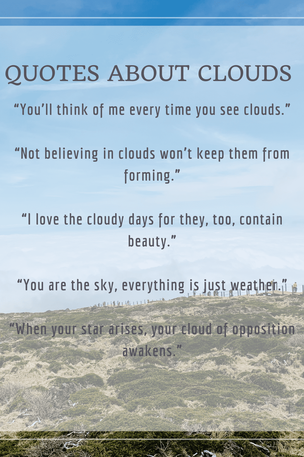 Quotes About Clouds