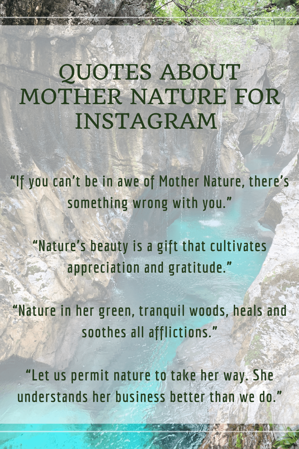 Quotes About Mother Nature