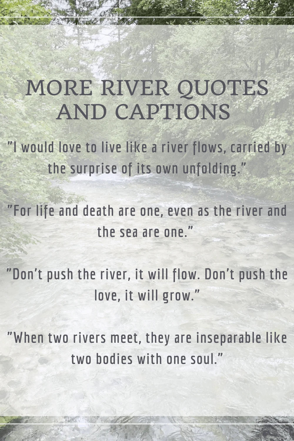 River Quotes and Captions 