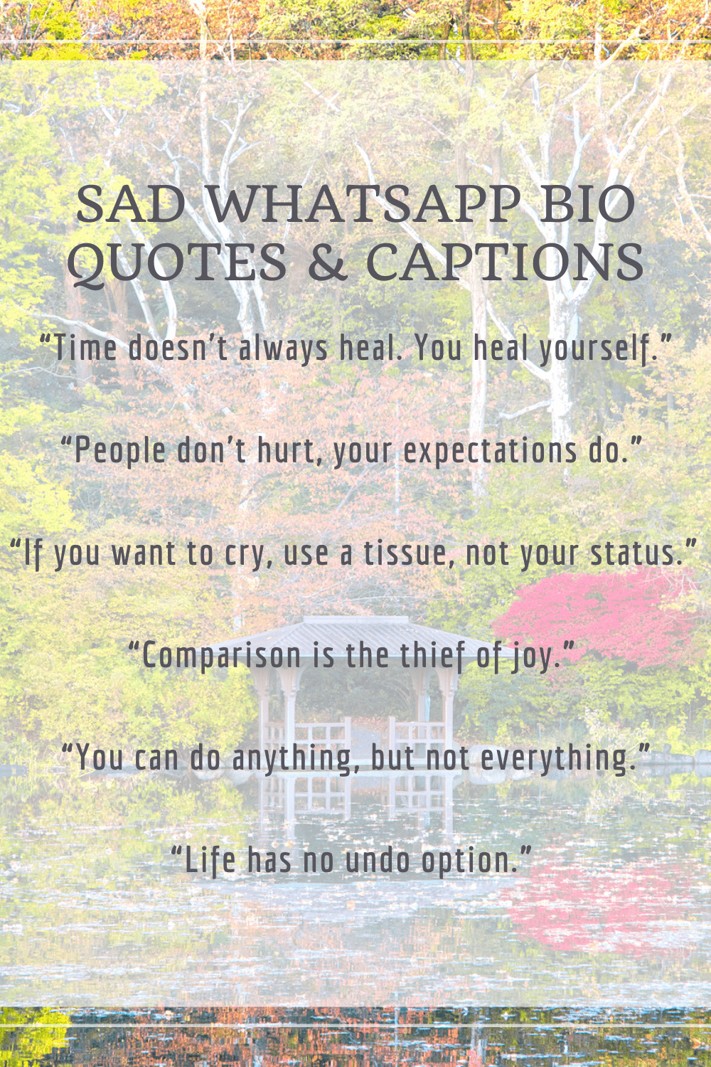 Sad Quotes for WhatsApp Bio