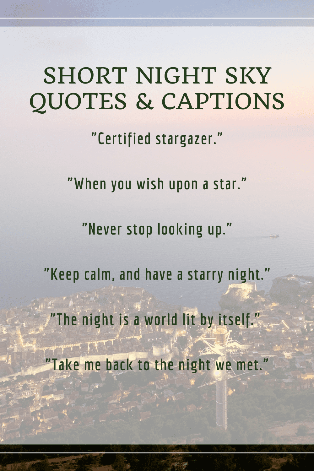 75 Beautiful Night Sky Quotes Captions for Instagram More 