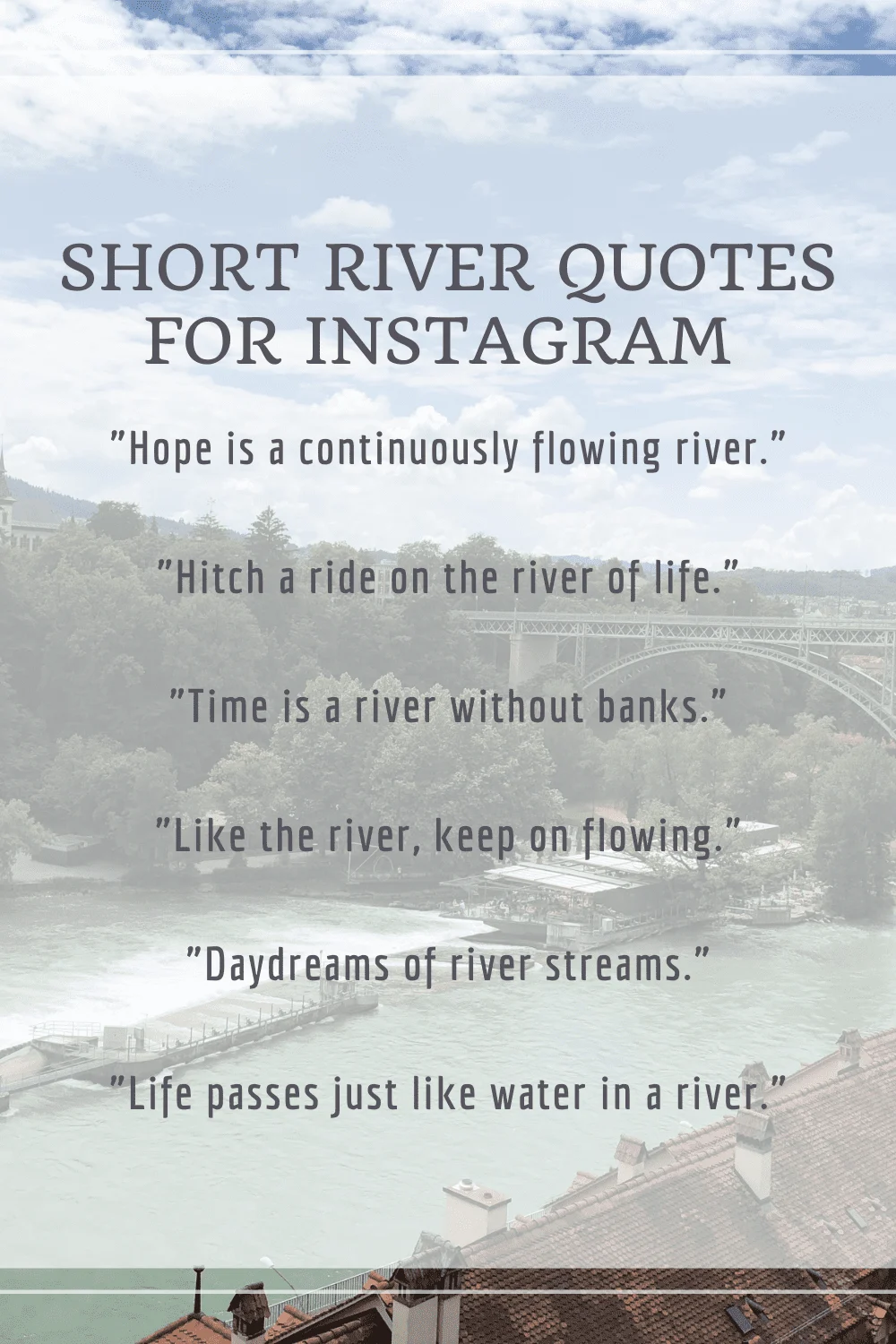 Short River Quotes for Instagram