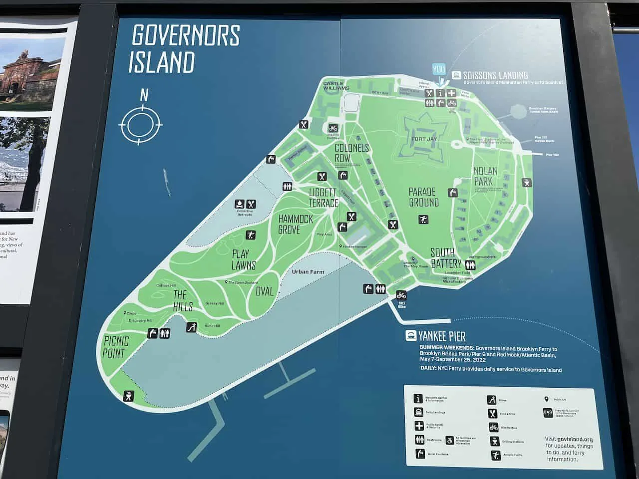 Governors Island Map