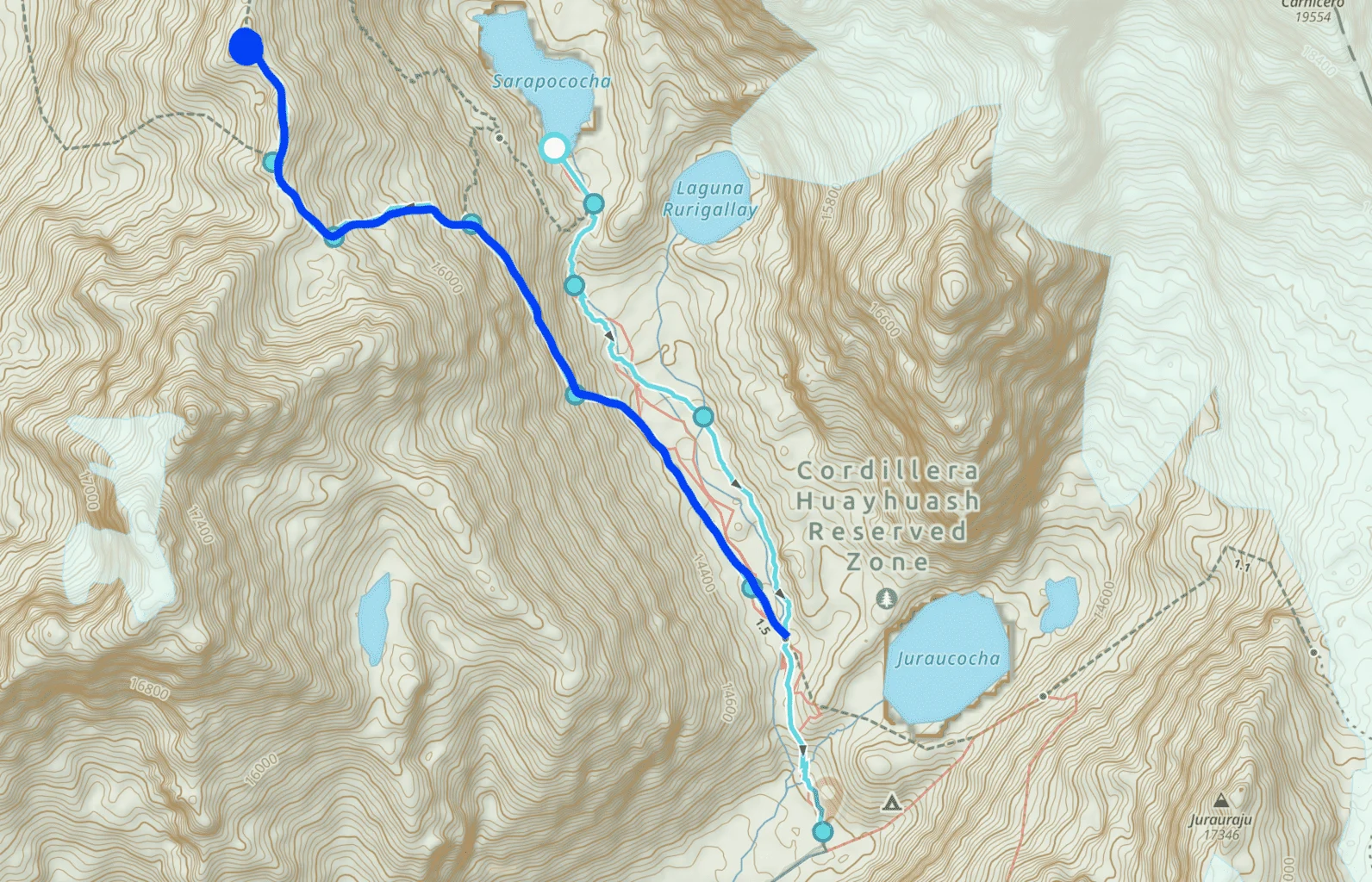 Quebrada Sarapococha Map
