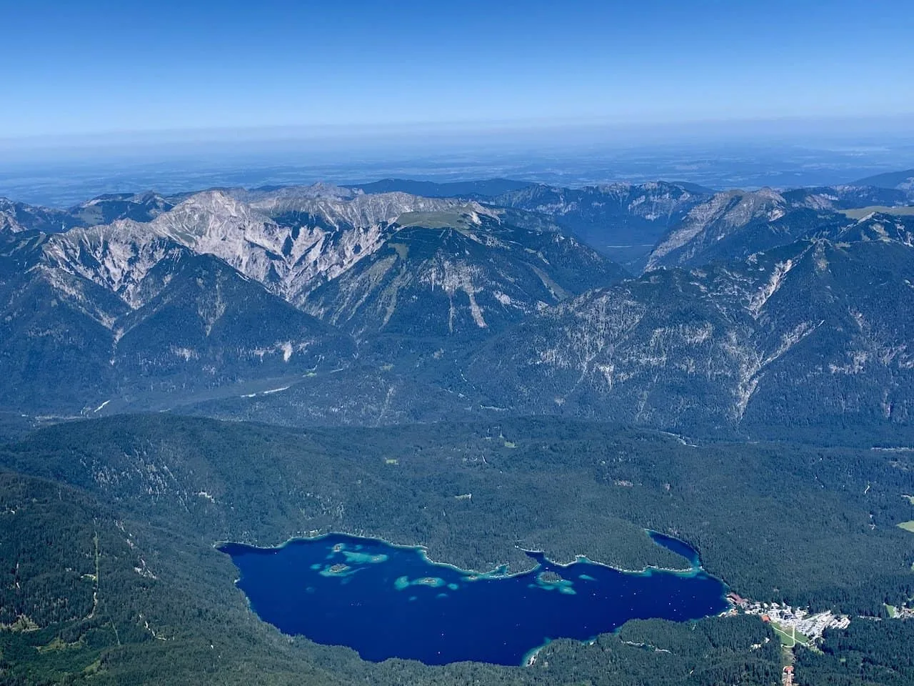 Eibsee Lake from Above