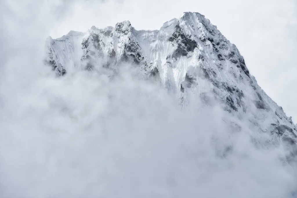 Huayhuash Cloudy Mountains