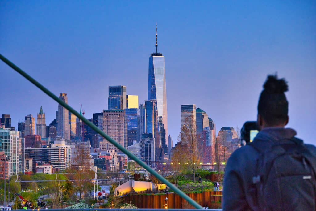 Pier 57 View Downtown Manhattan