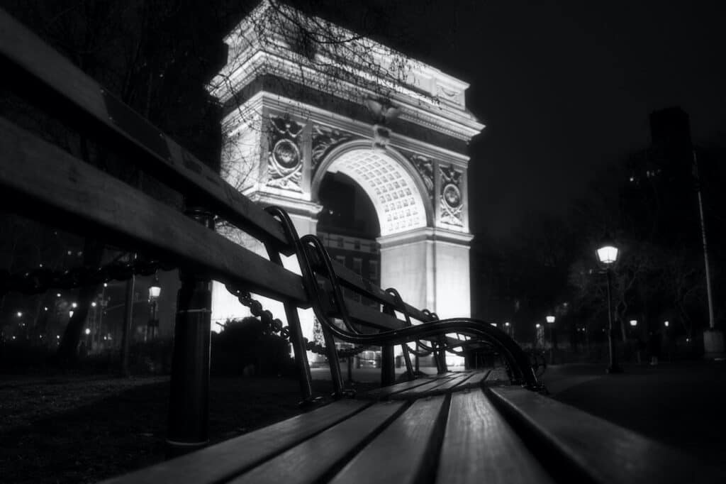 Washington Square Park at Night