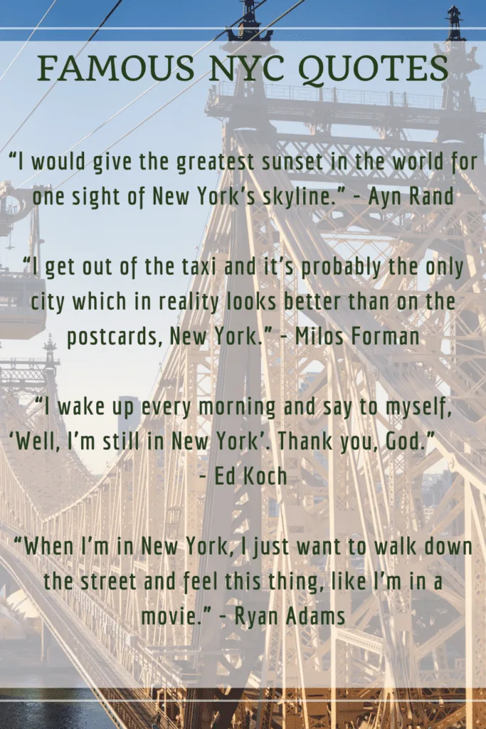 Famous NYC Quotes