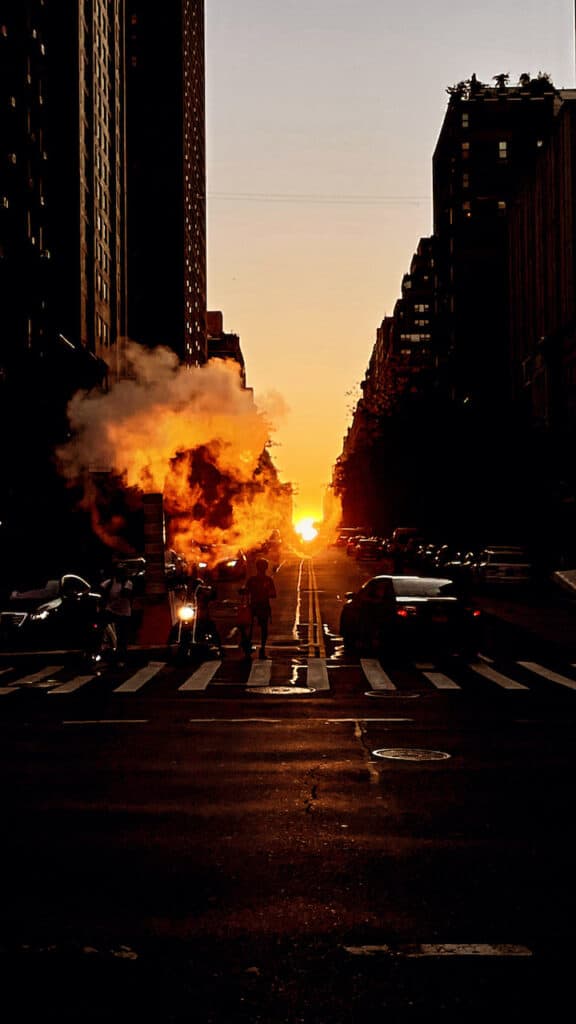 Manhattanhenge Sunset NYC