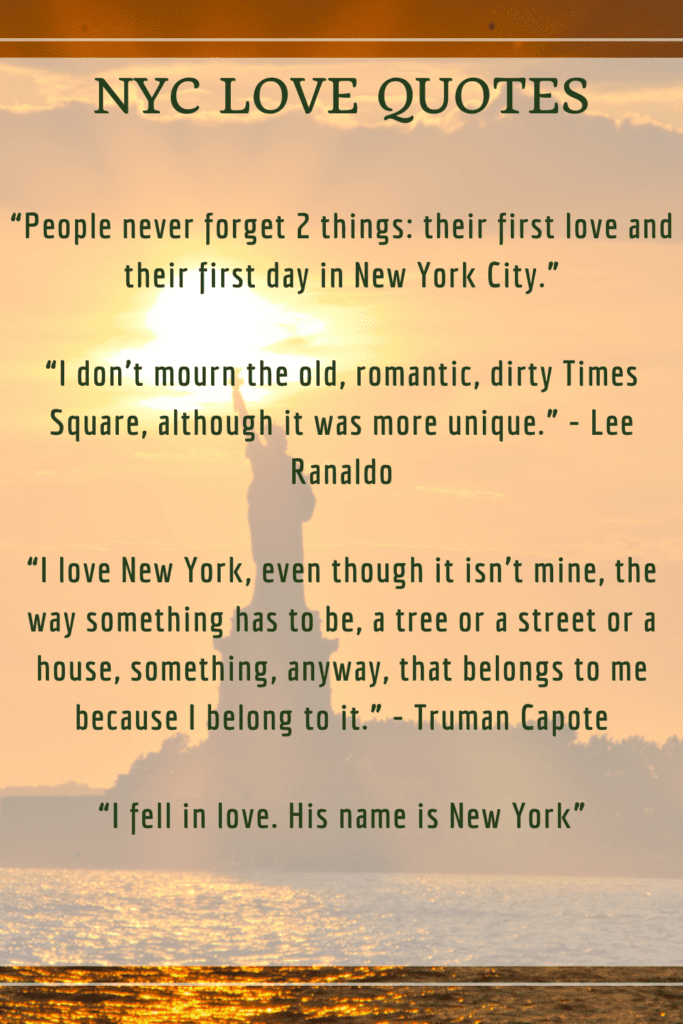 NYC Love Quotes