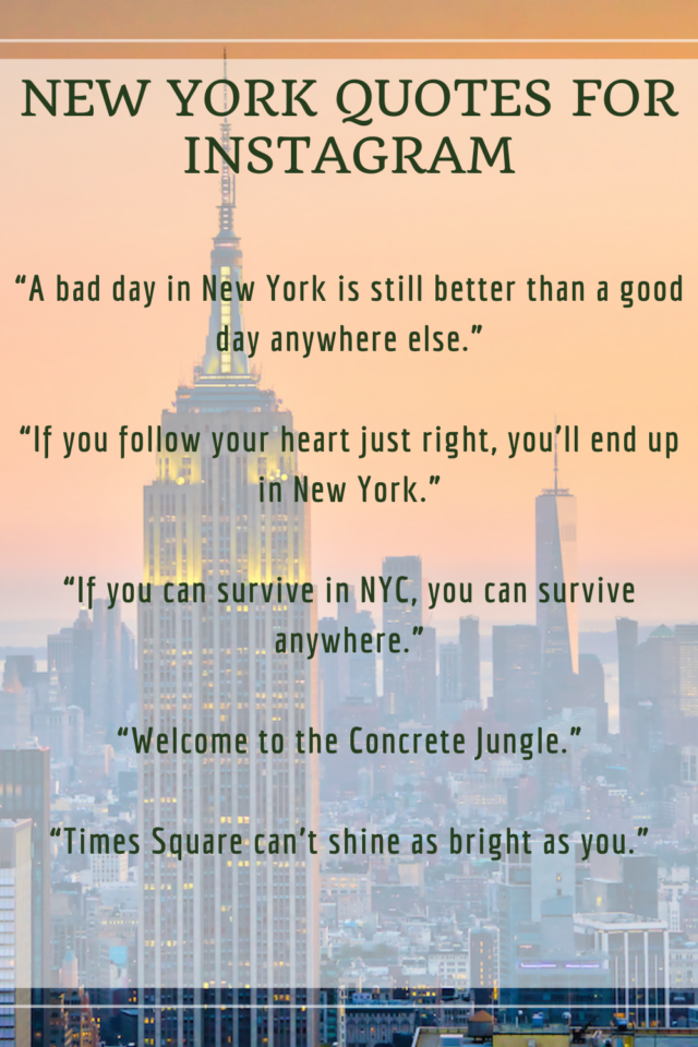75+ New York Quotes & Captions (For Instagram & Inspiration)