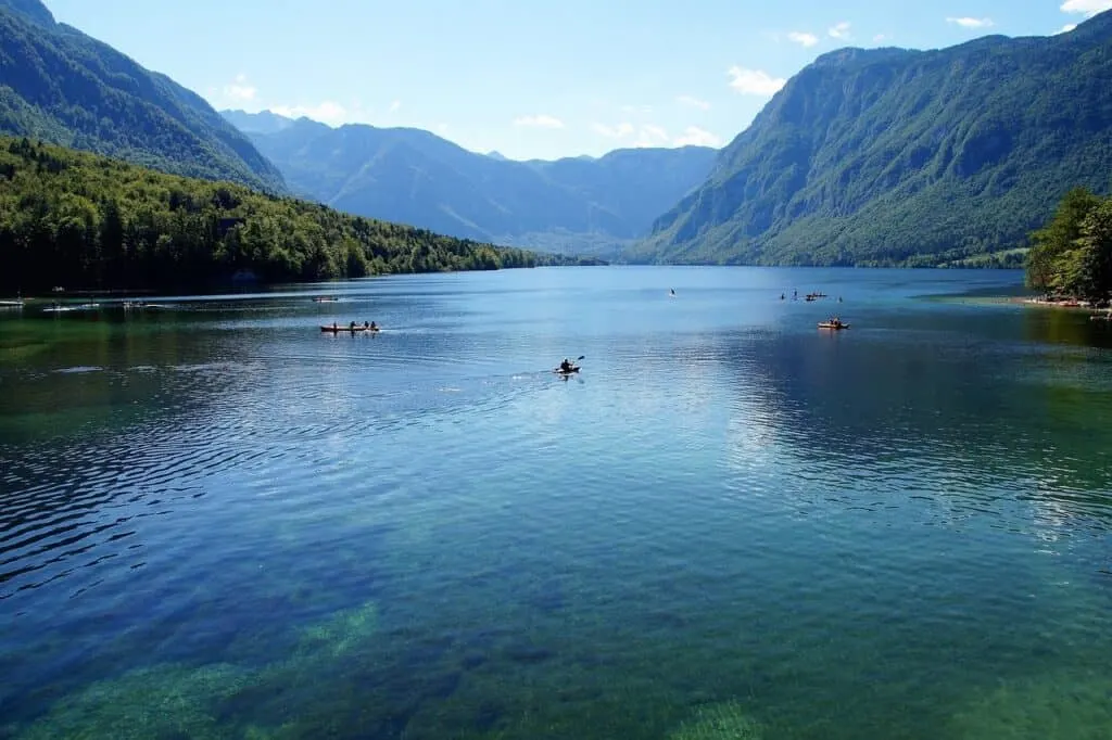 Kayaking Lake Bohinj