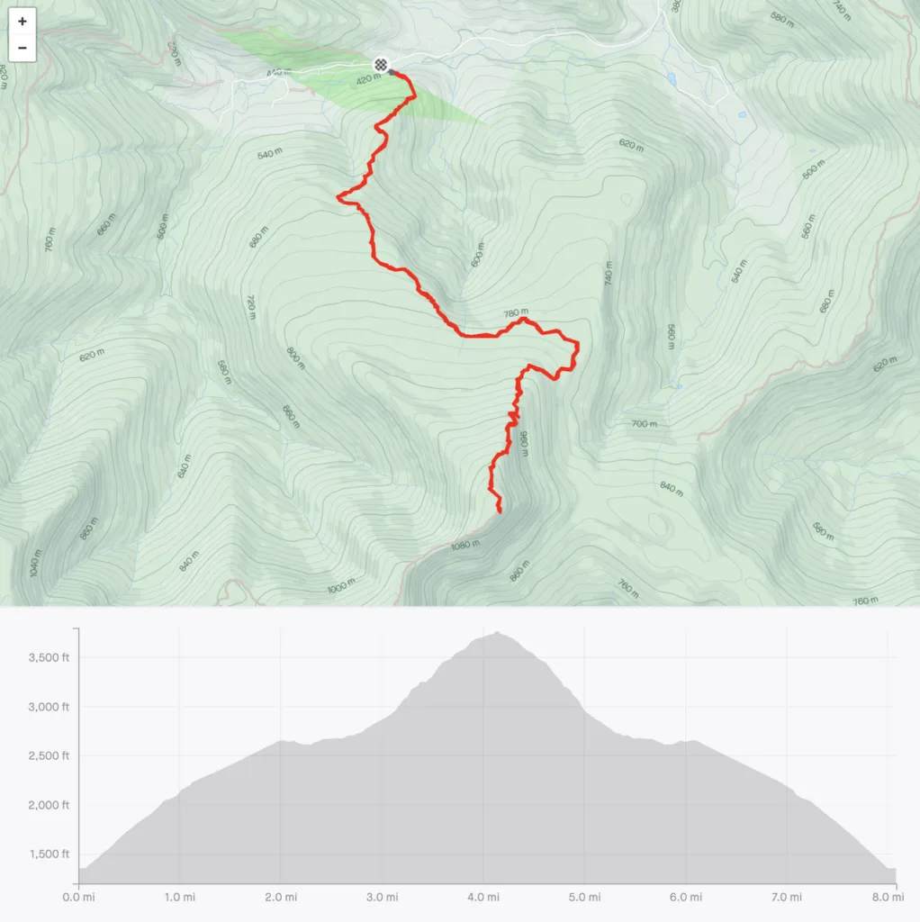 Wittenberg Moutain Trail Map