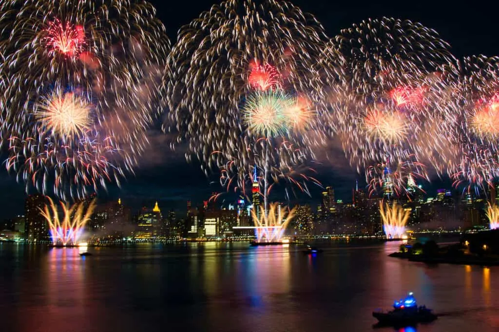 East River Fireworks July 4th NYC
