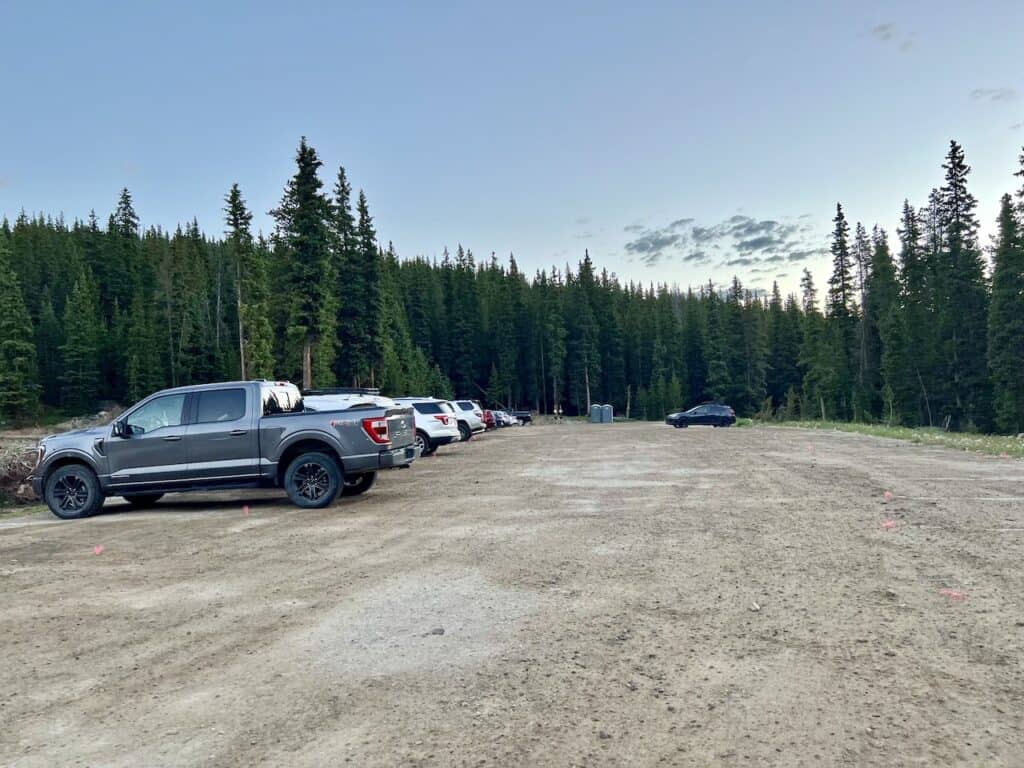 Quandary Peak Parking Lot
