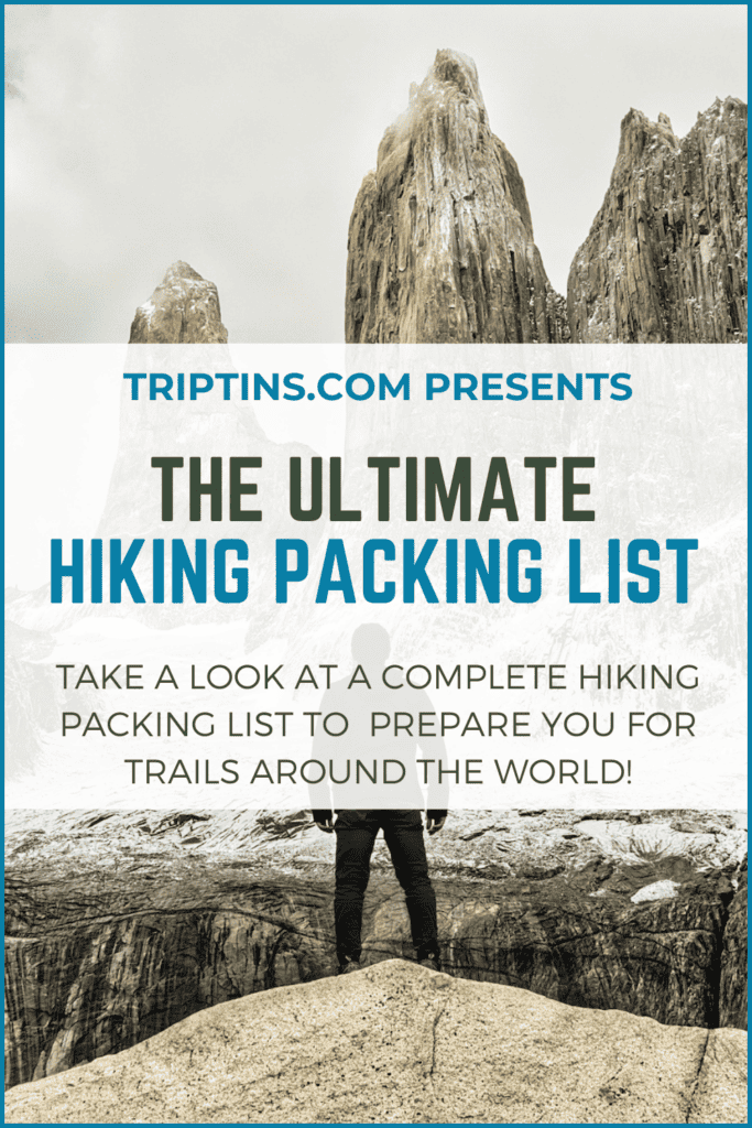 Hiking Packing List Sidebar