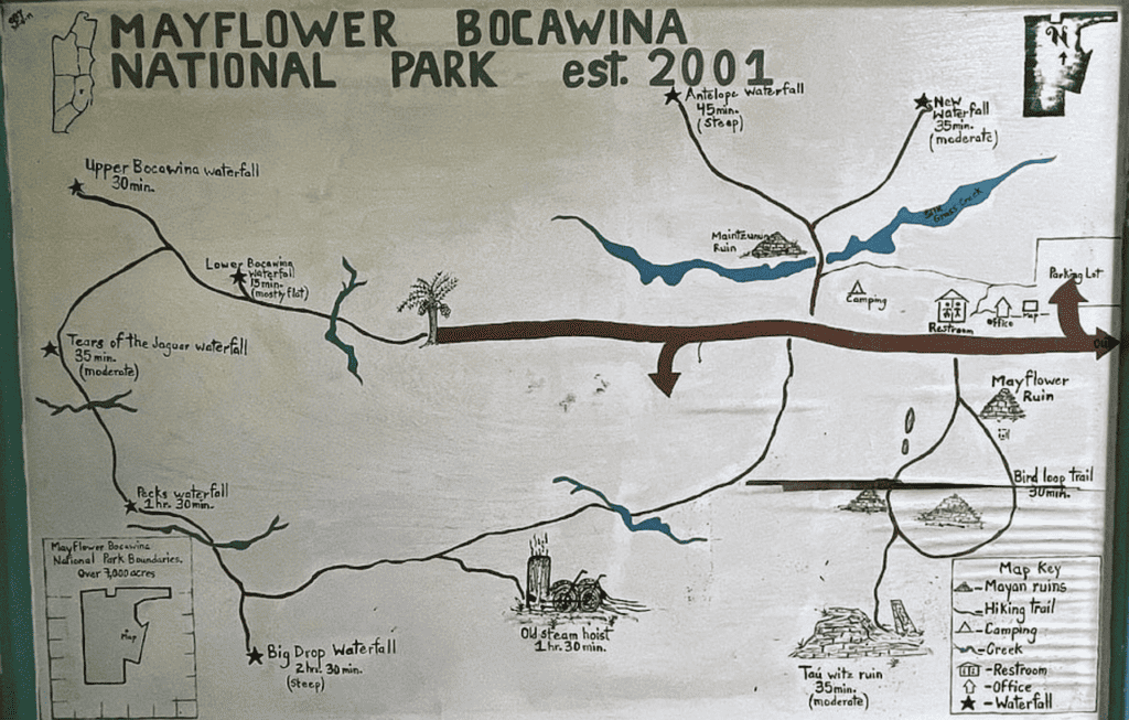 Mayflower Bocawina National Park Map