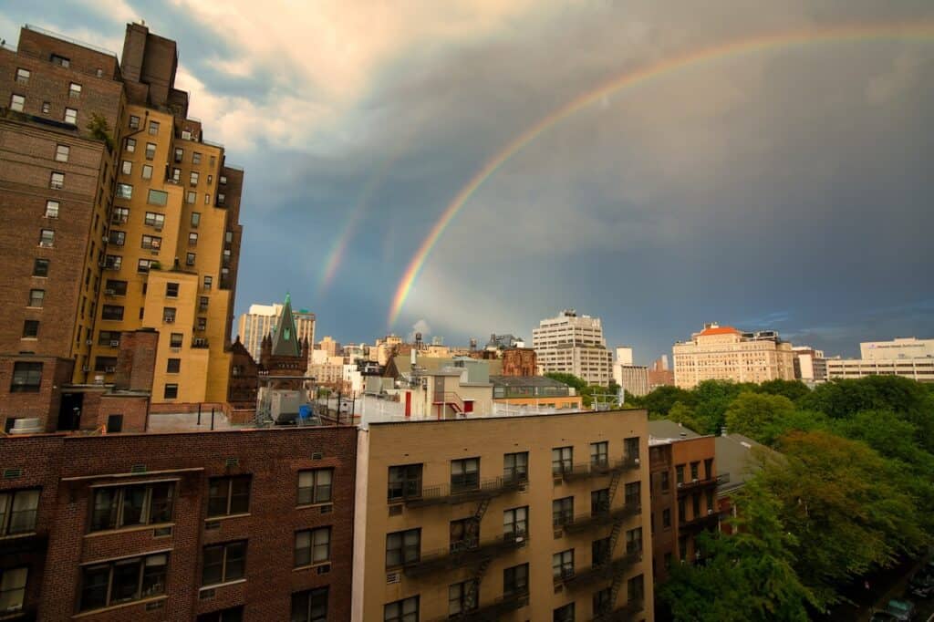 Rainbow Over NYC
