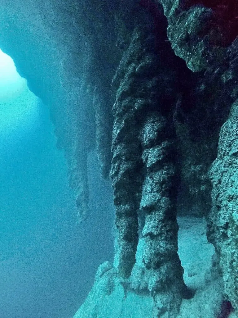 Stalactites Great Blue Hole