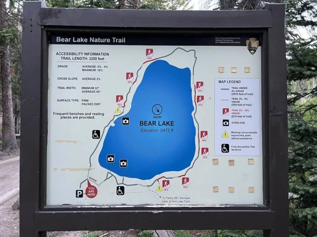 Bear Lake Nature Trail Map