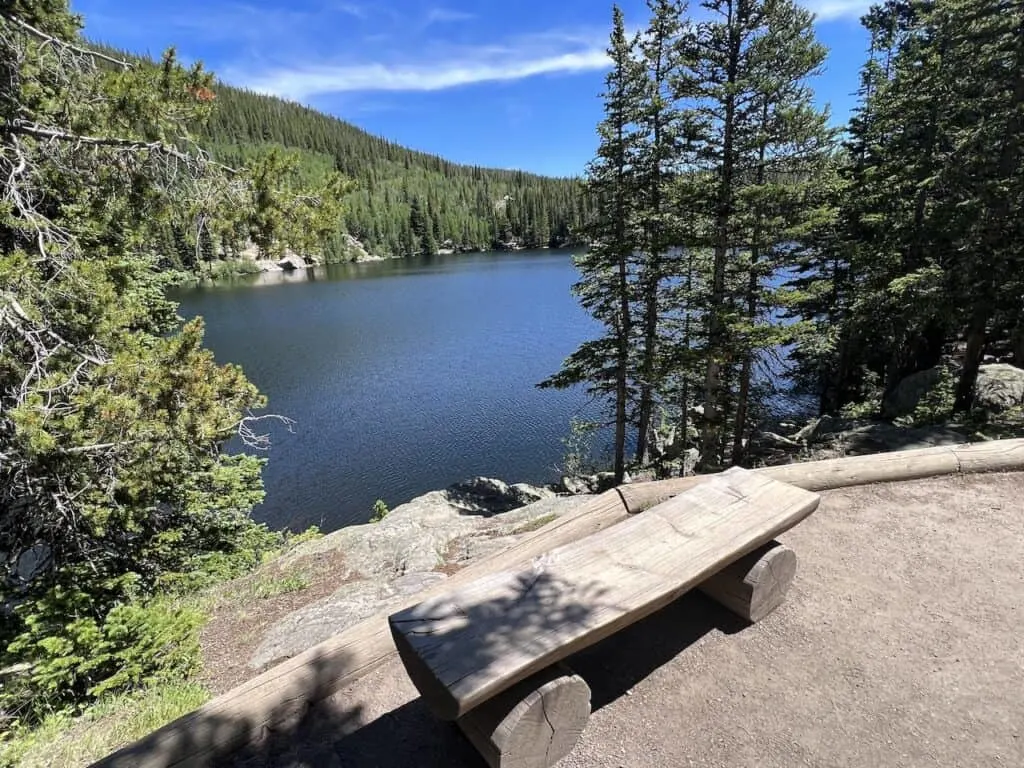 RMNP Lake Bench